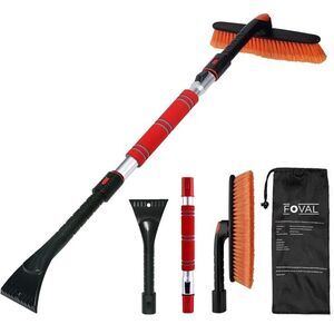 Foval multifunctional detachable snow scraper 2 pack brand new in box with sleev
